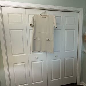 Zara Cream Textured Fabric